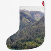 森林および山の貯蔵 ラージクリスマスストッキング (裏面)