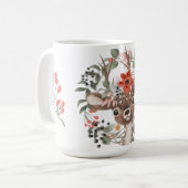 森林かわいこちゃん-甘いシカ コーヒーマグカップ (正面左)