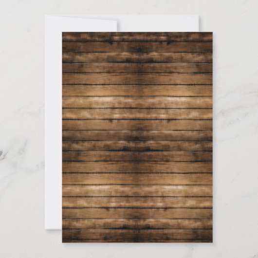 森林くまのベビーシャワーの招待状の招待 招待状 (裏面)