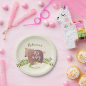 森林くまのベビーシャワーの紙皿男の子 ペーパープレート (パーティー)