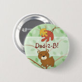 森林くまボタン 缶バッジ (正面&裏面)