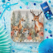 森林ささやき ペーパープレート (パーティー)