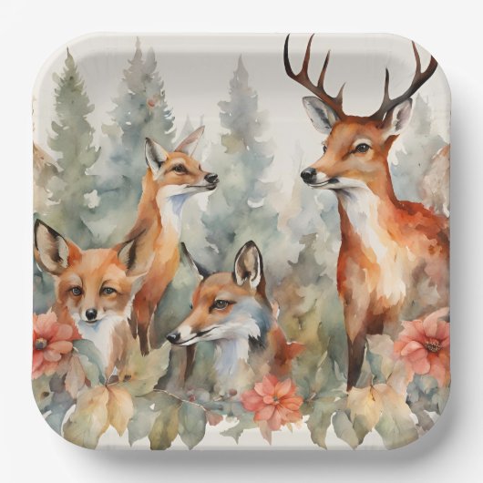 森林ささやき ペーパープレート (正面)