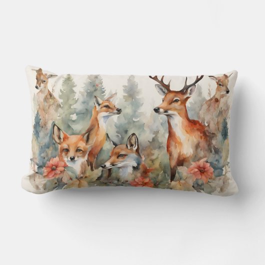 森林ささやき ランバークッション (正面)