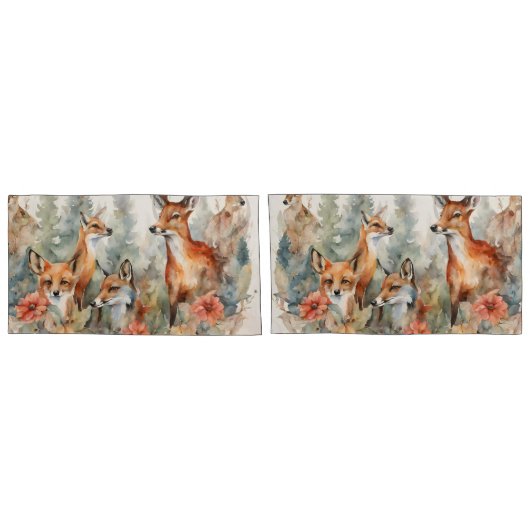 森林ささやき 枕カバー (裏面-セット)