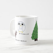 森林ですてきなヒイラギ コーヒーマグカップ (正面左)