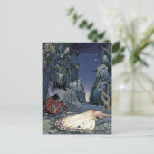 森林で眠っているプリンセス ポストカード (スタンド正面)