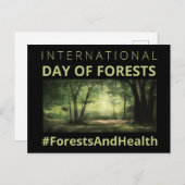 森林と国際的健康の日 ポストカード (正面/裏面)
