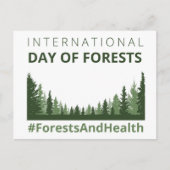 森林と国際的健康の日 ポストカード (正面)