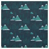 森林と山の模様 ファブリック (見本)