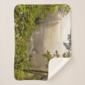 森林と海の風景 シェルパブランケット (正面)