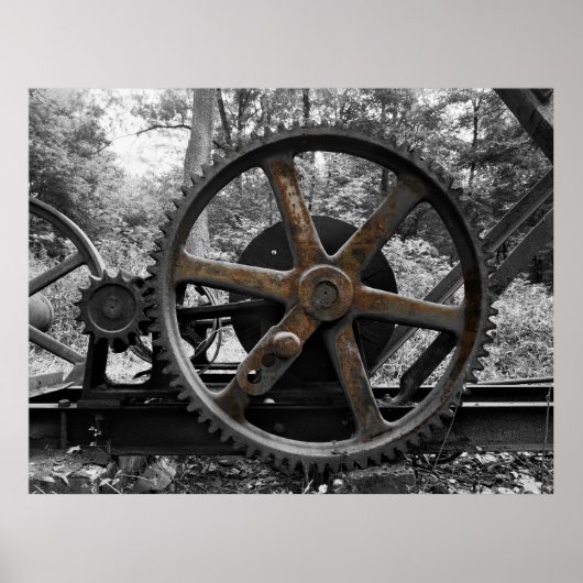 森林に遺棄された機械 ポスター (正面)