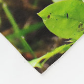 森林のかわいく小さいハリネズミ フリースブランケット (角)