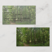 森林のつけられた道 名刺 (正面/裏面)