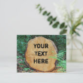 森林のカスタマイズ可能なポストカードにログイン ポストカード (スタンド正面)