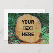 森林のカスタマイズ可能なポストカードにログイン ポストカード (正面/裏面)