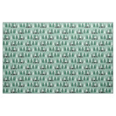 森林のカブスを持つツキノワグマ ファブリック (ファットクウォーター)