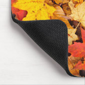 森林のカラフル紅葉背景 マウスパッド (コーナー)