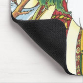 森林のサンタクロース鹿ヴィンテージクリスマス マウスパッド (コーナー)