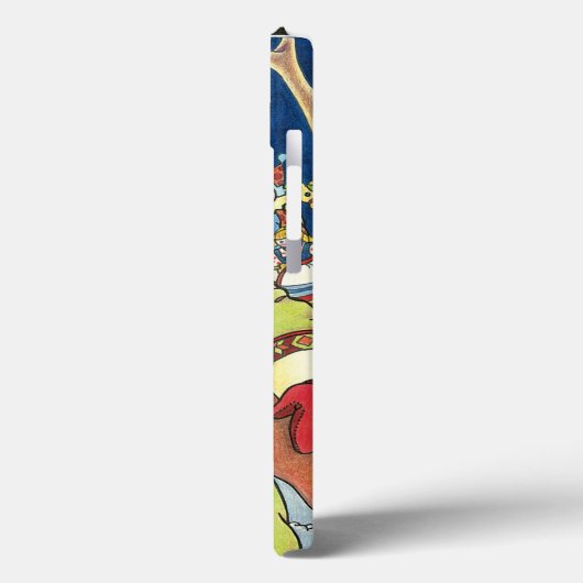 森林のサンタクロース鹿ヴィンテージクリスマス Case-Mate iPhoneケース (裏面 / 左)