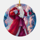 森林のサンタクロース セラミックオーナメント (裏面)