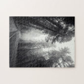 森林のセコイア木の眺め ジグソーパズル (横)