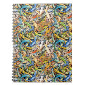 森林のトカゲの塊 ノートブック (正面)