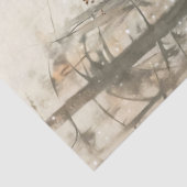 森林のフェスティブな雪だるまのデコパージュ 薄葉紙 (詳細)