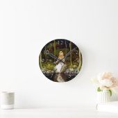 森林のプリンセス ラウンド壁時計 (ホーム)