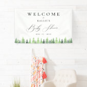 森林のベビーシャワー 横断幕 (インサイチュ)