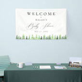 森林のベビーシャワー 横断幕 (トレードショー)