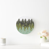 森林の中では ラウンド壁時計 (ホーム)