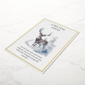 森林の動物たち　ハッピー・ニュー・イヤー　フォトカード 箔シーズンカード (回転した状態)