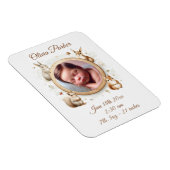 森林の動物たち　出産のお知らせ　写真 マグネット (右側)