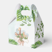 森林の動物のジャングルの緑 フェイバーボックス (裏面サイド)