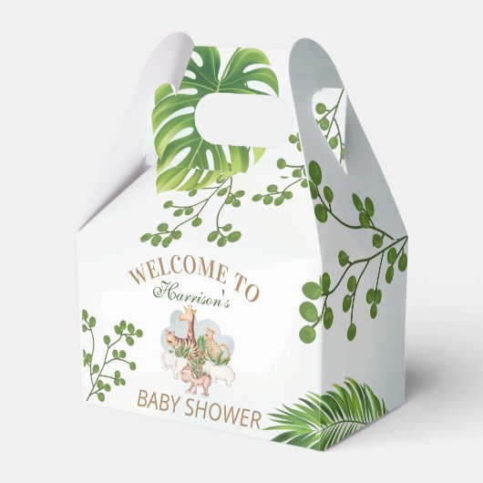 森林の動物のジャングルの緑 フェイバーボックス (正面サイド)