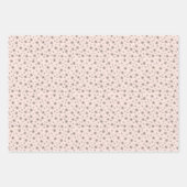 森林の動物の冬 ラッピングペーパーシート (正面2)