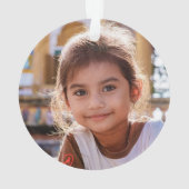 森林の動物の北欧スキークリスマスキッズオーデン オーナメント (裏面)