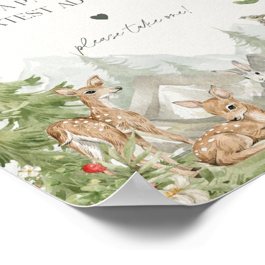 森林の動物の森はパーティーを好む ポスター (角)