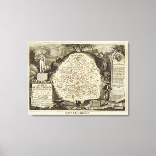 森林の境界 キャンバスプリント (正面)