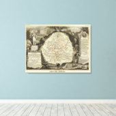 森林の境界 キャンバスプリント (インサイチュ (ウッドフロア))