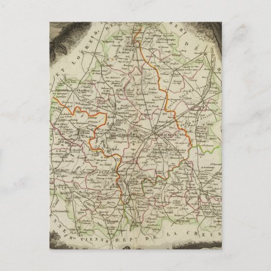 森林の境界 ポストカード (正面)