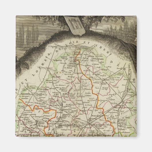 森林の境界 マグネット (正面)