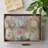 森林の大型動物が分離 薄葉紙 (ギフト)