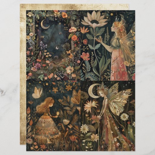 森林の妖精をカバーするジャンクジャーナル (正面/裏面)