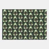 森林の散歩のために大きな足2 ラッピングペーパーシート (正面)