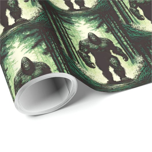 森林の散歩のために大きな足2 ラッピングペーパー (ロールコーナー)