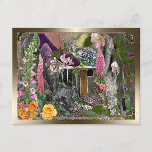 森林の散歩 ポストカード (正面)