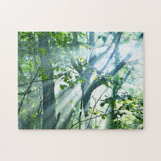 森林の朝 ジグソーパズル (横)