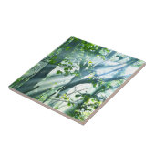 森林の朝 タイル (側面)